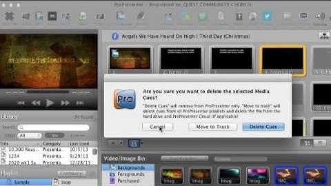 ProPresenter 5 Tutorial: Managing backgrounds -- ChurchTechCast.com Screencast Show