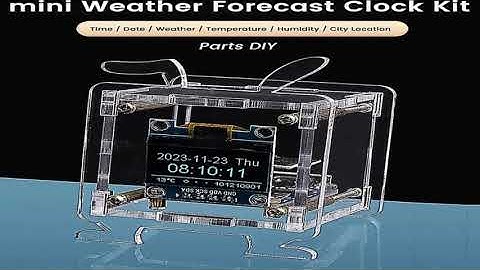 DC5V ESP8266 DIY Electronic Kit Mini Weather Forecast Clock Kits OLED Display Connect with Shell D