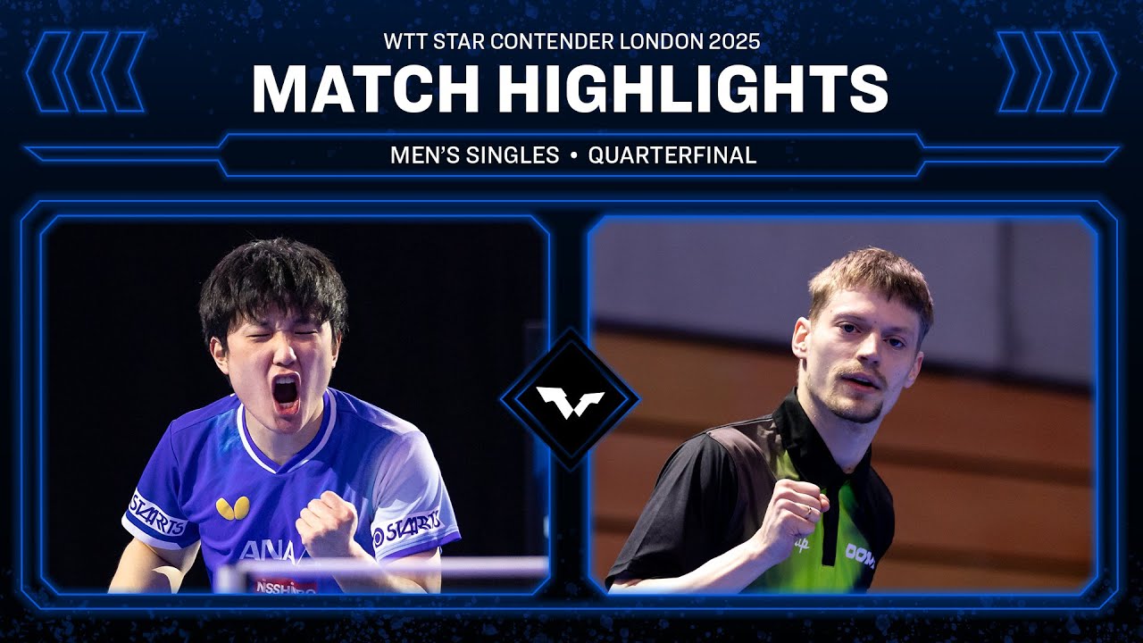 Tomokazu Harimoto vs Anders Lind | MS QF | #WTTLondon 2025 - YouTube