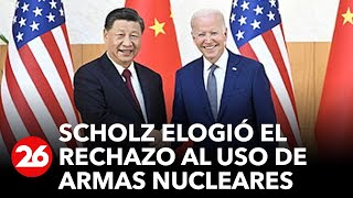 scholz-elogio-el-rechazo-de-eeuu-y-china-al-uso-de-armas-nucleares