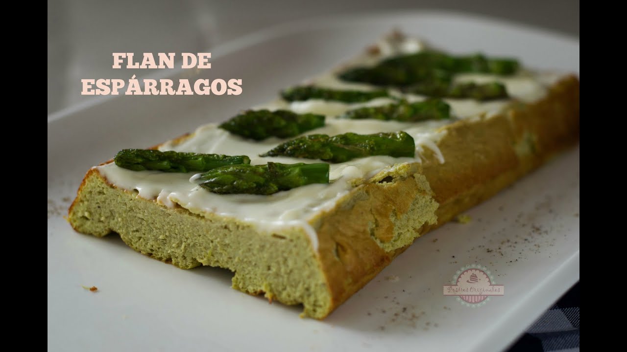 Flan de Espárragos Verdes | Cocina Económica | Aperitivo