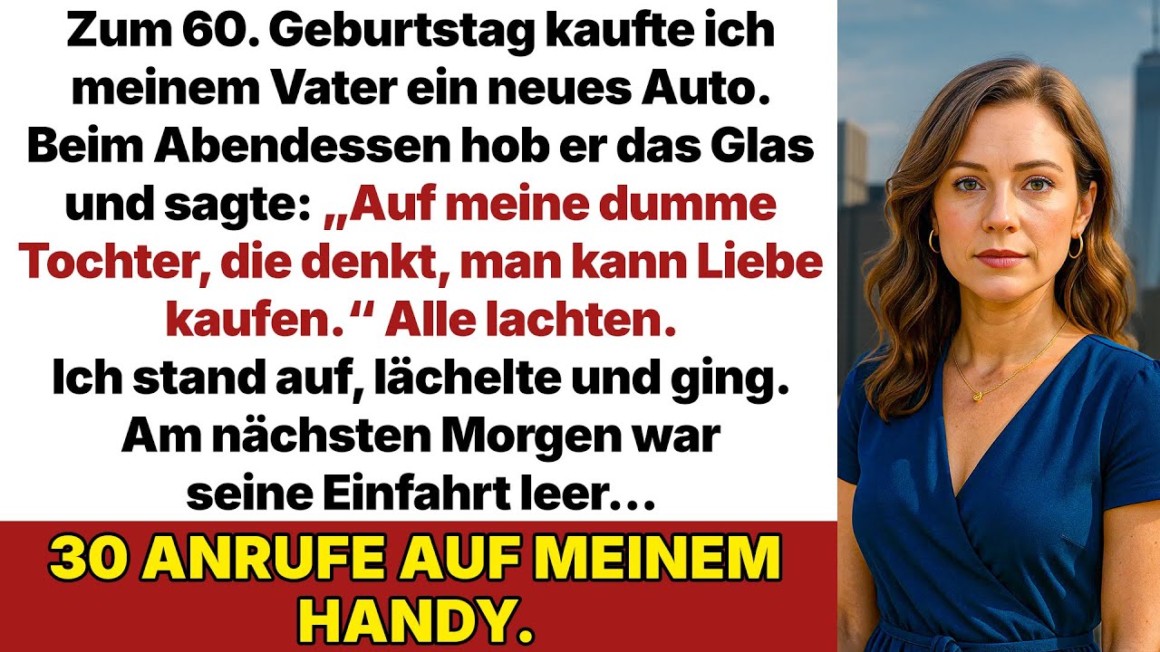 Zum 60. schenkte ich meinem Vater ein Auto. Beim Essen sagte er etwas, das mich schockte!