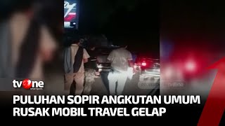 38 Sopir Angkot Ditahan Akibat Rusak Trayek Travel Gelap | Kabar Utama tvOne