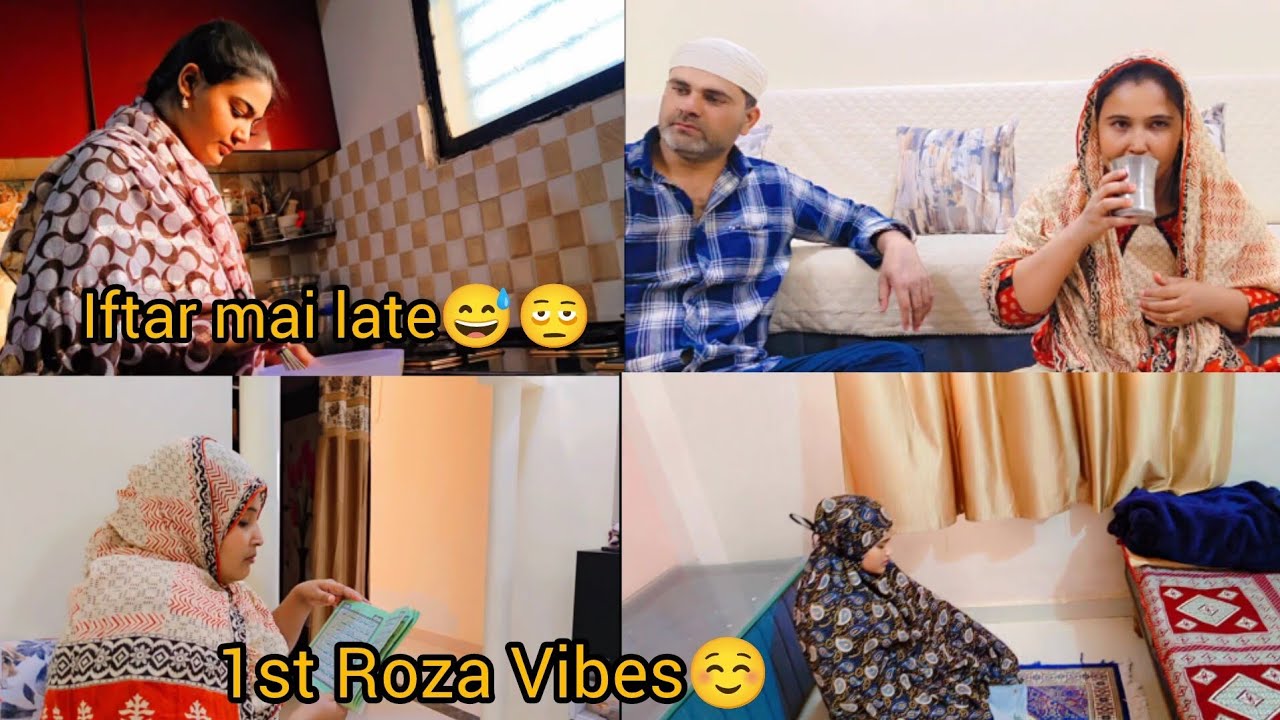 First Roza 2026 🌙|| Iftar Tak bhagte rahe😱!Day One of ramzan✨