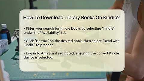 How To Download Library Books On Kindle? - Talking Tech Trends
