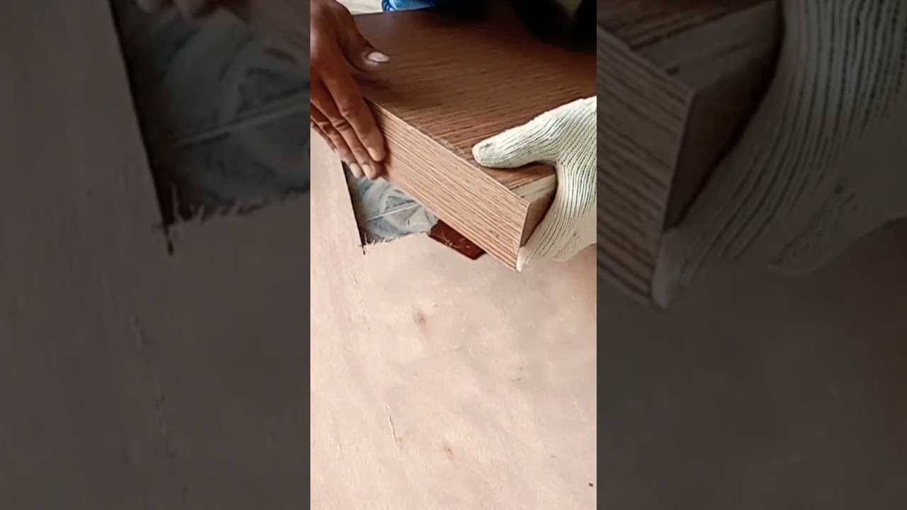 Cara menempel hpl di triplek 