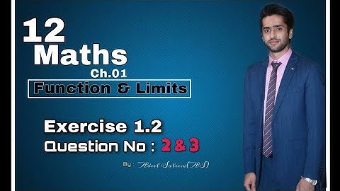 2nd Year Maths, CH 1, EXERCISE 1.2 QUESTION 2 and 3- inverse of functions- 12th class Math