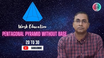 pentagonal  pyramid without base I  3d math shape I 3d pentagonal pyramid  I diy  I saroj subudhi
