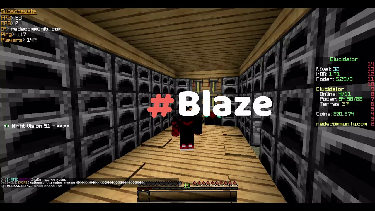 Minecraft: Blaze + PVP Insano #3 Rede Community