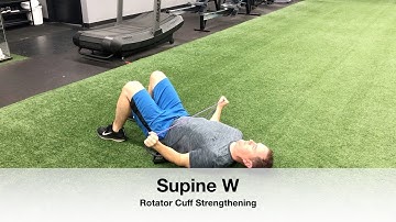 Supine W Rotator Cuff Exercise