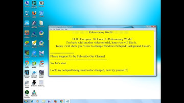 How to Change Windows Notepad Background Color || Change Notepad Font Color & Background Color