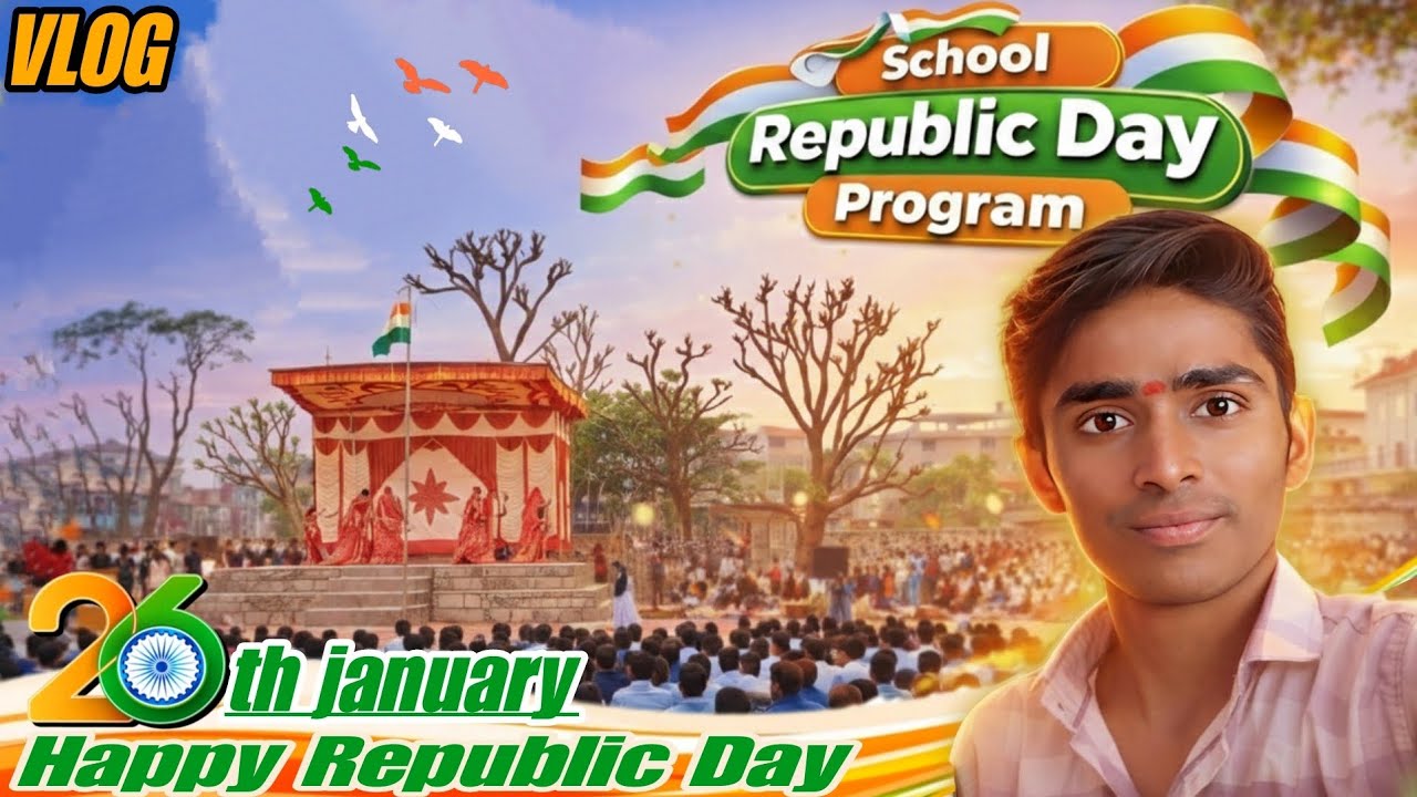 School Republic Day Program 🎉 | 26 January Special Full Vlog..