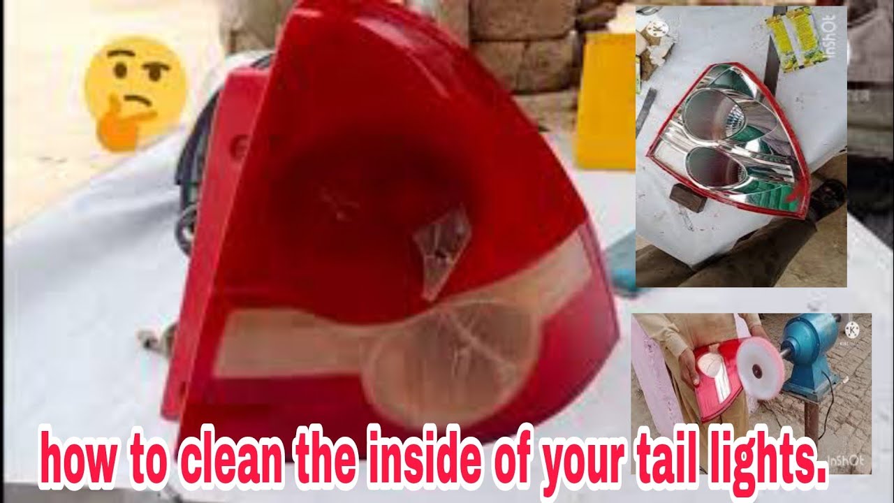 how to clean dull tail lights | how to restore car broken tail light