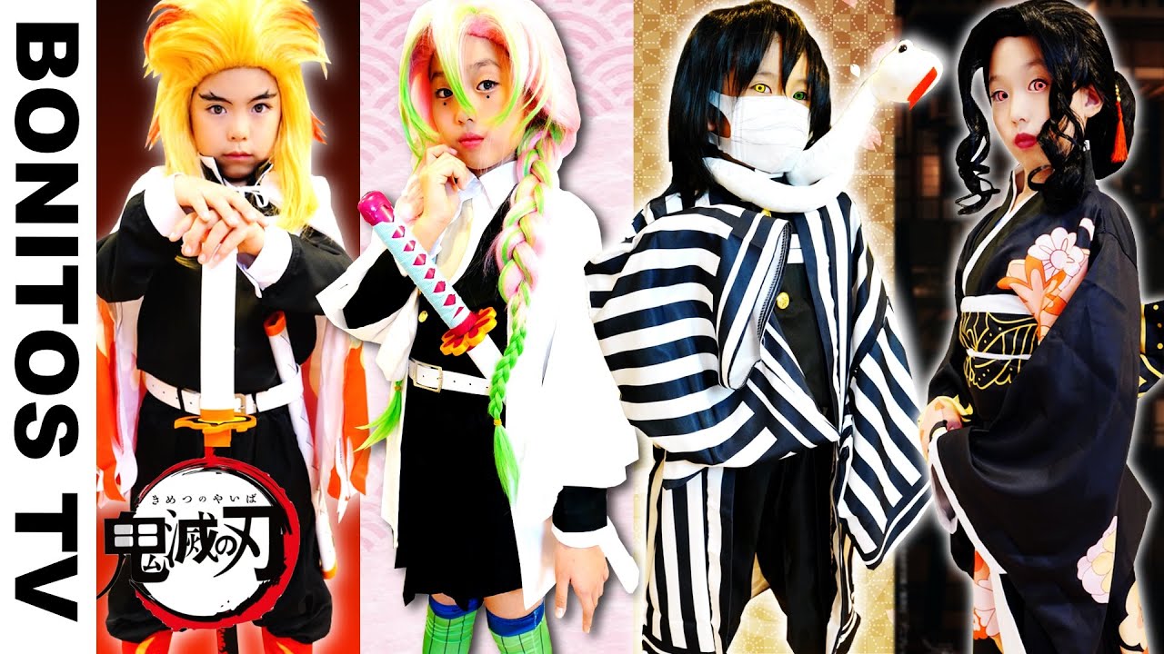 【鬼滅の刃】コスプレ やってみた！煉獄さん 甘露寺蜜璃 伊黒さん 無惨 チャレンジ Cosplay Kimetsu no Yaiba  Demon Slayer  #4♥ -Bonitos TV- ♥