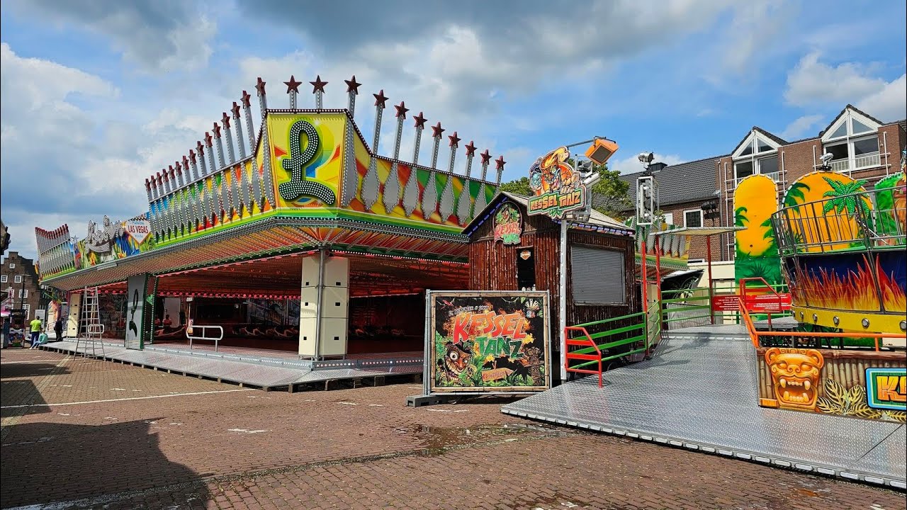 Opbouw Kermis /Aufbau Kirmes / Rundgang Kirmes Emmerich am Rhein 2023
