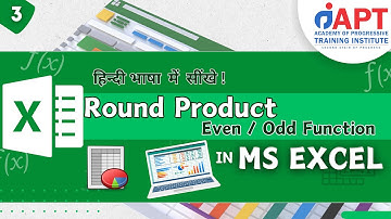 MS Excel Round Product Even Odd Function