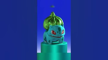 Sculpted Bulbasaur Pokemon on Nomadsculpt ☘️🖌️ #nomadsculpt #sculpture #pokemon #3d #shorts #viral