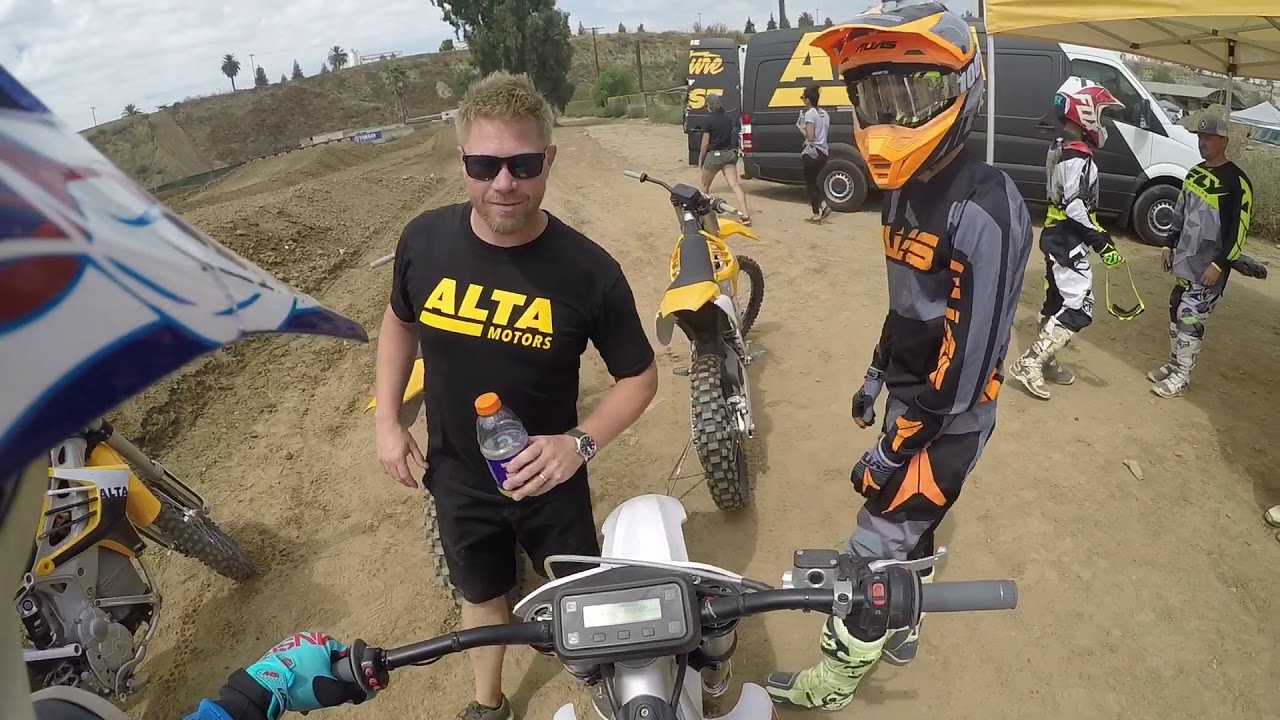 Alta motors electric dirt bike milestone mx 2017 YouTube