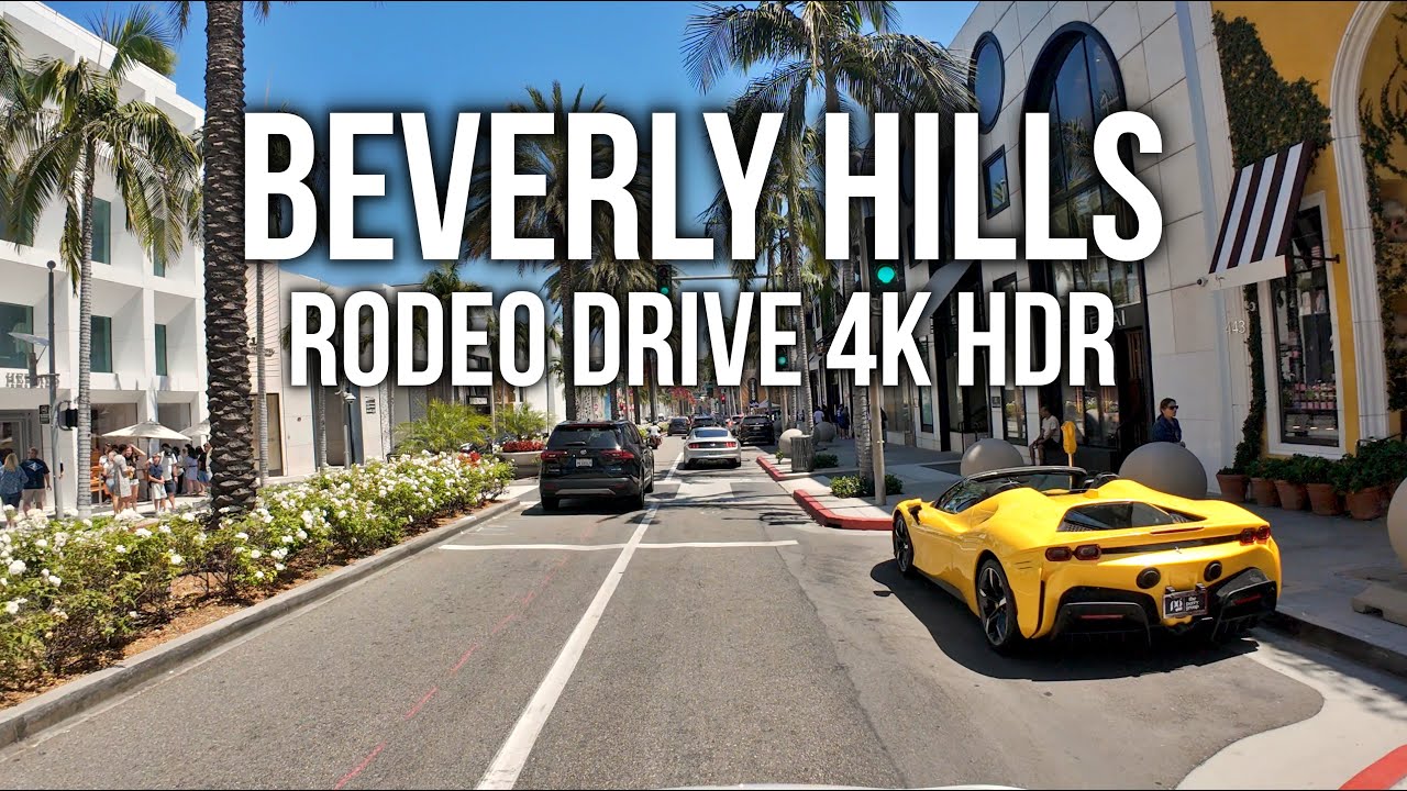4K HDR Road Trip Video, Rodeo Drive in Beverly Hills ๐ธ, RoadTrip U.S.A ...