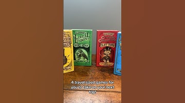 Check out these 4 pocket-sized games, perfect for your next trip! 😊 #boardgames
