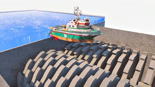 Giant Shredder Vs Boats TearDown