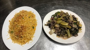 Cách làm cơm rang dưa bò ngon hơn ngoài hàng-nghệ thuật góc bếp