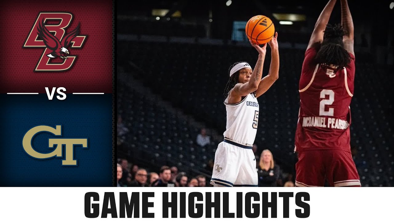 Boston College vs. Georgia Tech Highlights | 2025-26 ACC Women's Basketball