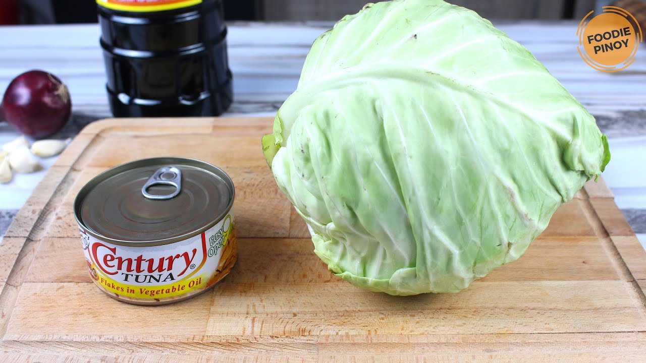 Easy Tuna and Cabbage Recipe! Murang Ulam Below 100 PHP Good for 4