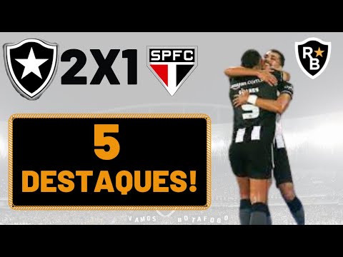 CINCO DESTAQUES DE BOTAFOGO 2 X 1 SÃO PAULO