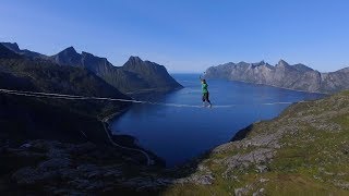 Woman Breaks Longest Female Slackline Walk