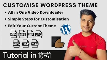 All in One Video Downloader WordPress Theme Customization | Add or Remove Custom PHP Pages | #hindi