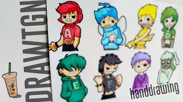 Drawing Alphabet Lore in Real Life  / Humanized Alphabet Lore/ABCDEFGH #alphabetlore #drawing