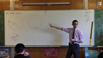 Angle Properties - Circle Geometry (Second proof of angle at the centre/circumference)