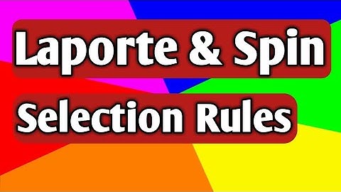 d-d Transitions & Laporte & Spin Selection Rules #Coordination Chemistry #CSIR NET # Gate #IIT JAm