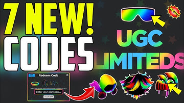*NIEUW* ALLE WERKENDE CODES VOOR UGC LIMITED IN DECEMBER 2025! ROBLOX UGC LIMITED CODES