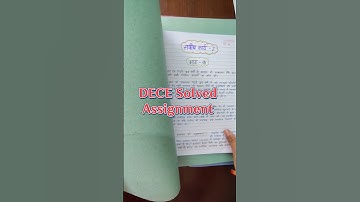 IGNOU DECE Assignment File| Ignou Queries Ignou Assignments kese Banaye