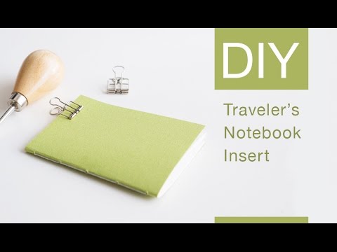 [ DIY ] Traveler's Notebook Insert - YouTube