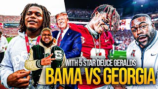 BAMA🐘 VS GEORGIA🐶 ( GAME DAY VLOG).             Featuring 5⭐️Recruit DEUCE GERALDS. #rolltide