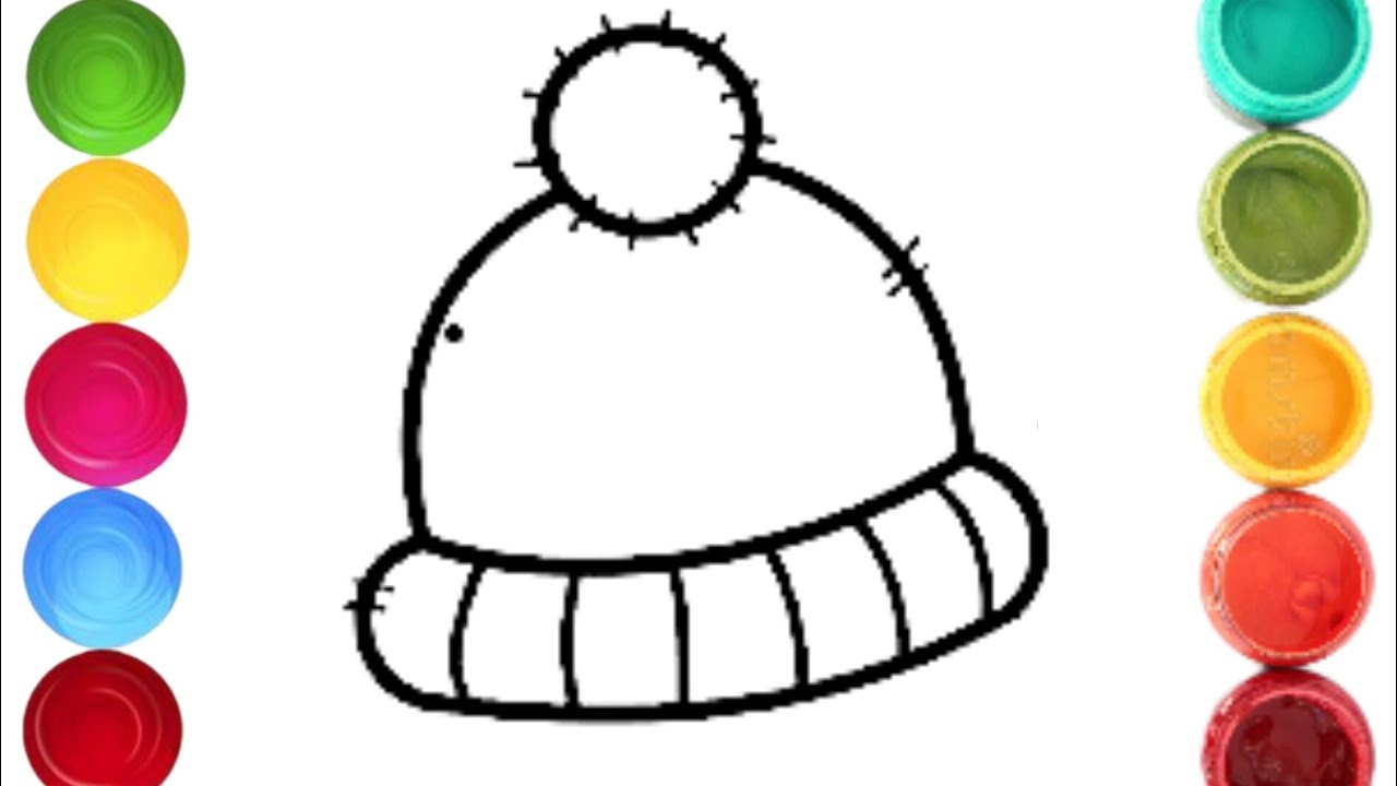 Easy Hat Drawing for Kids, How to Draw a Cute and Simple Hat, Art ...