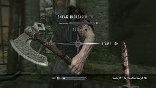 Skyrim Tutorial Lesson - Sneaking 100