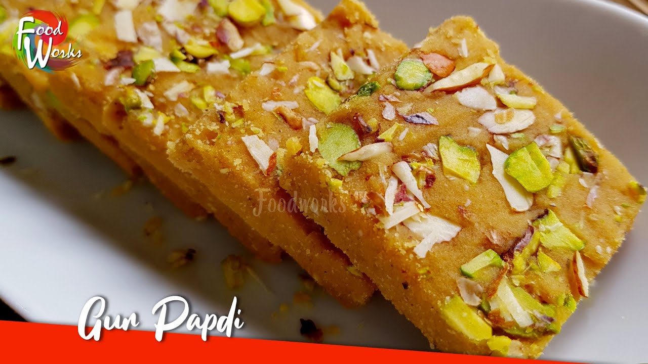 Gur Papdi Recipe | How To Make Gur Papdi | Sukhdi Recipe | Gol papdi | Indian Sweet | Foodworks