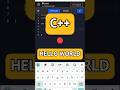 Hello World in C++ in 12 Seconds ⚡