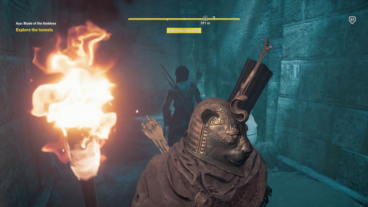 Assassin's Creed Origins Investigate Tomb Entrance Explore Tunnels