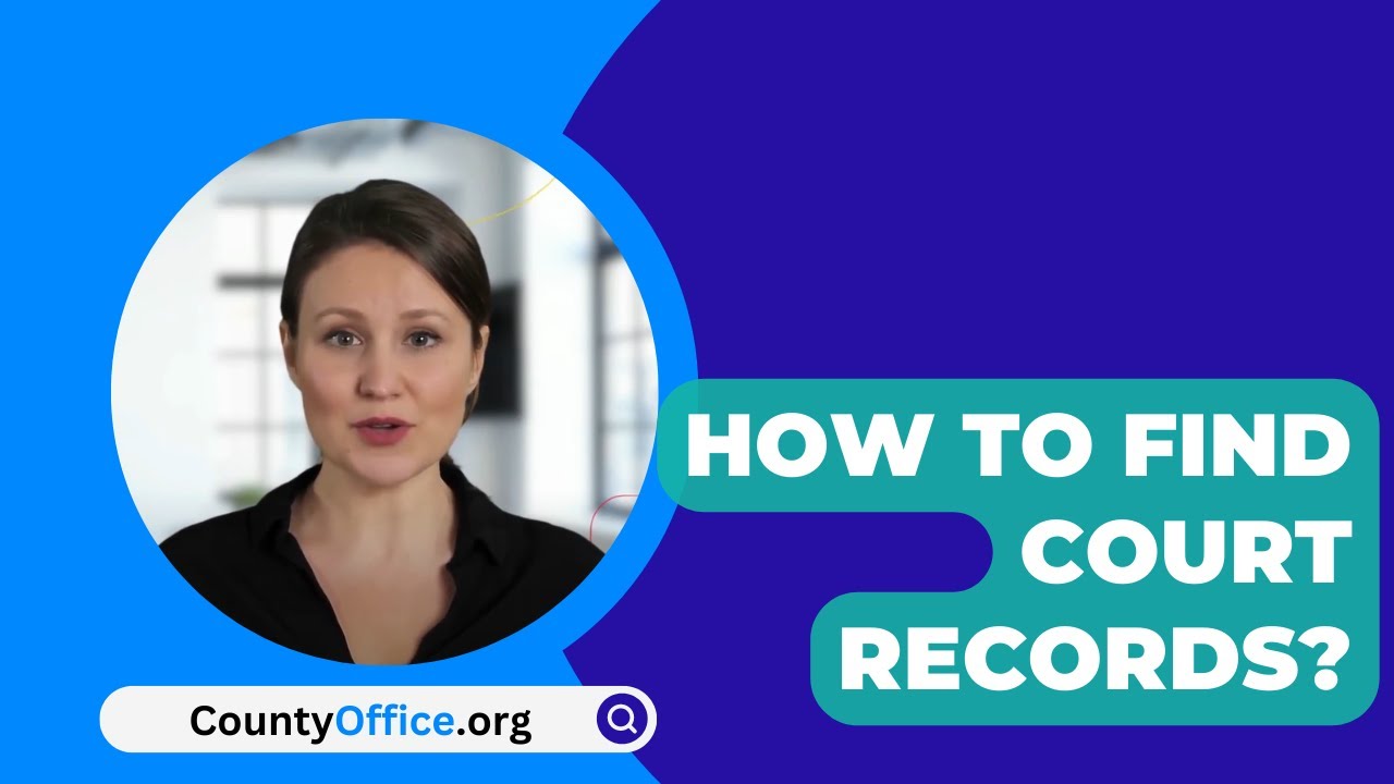 How To Find Court Records CountyOffice YouTube