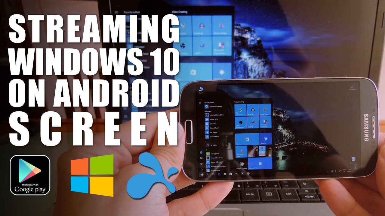 How to Stream WINDOWS 10 on an ANDROID Screen - YouTube