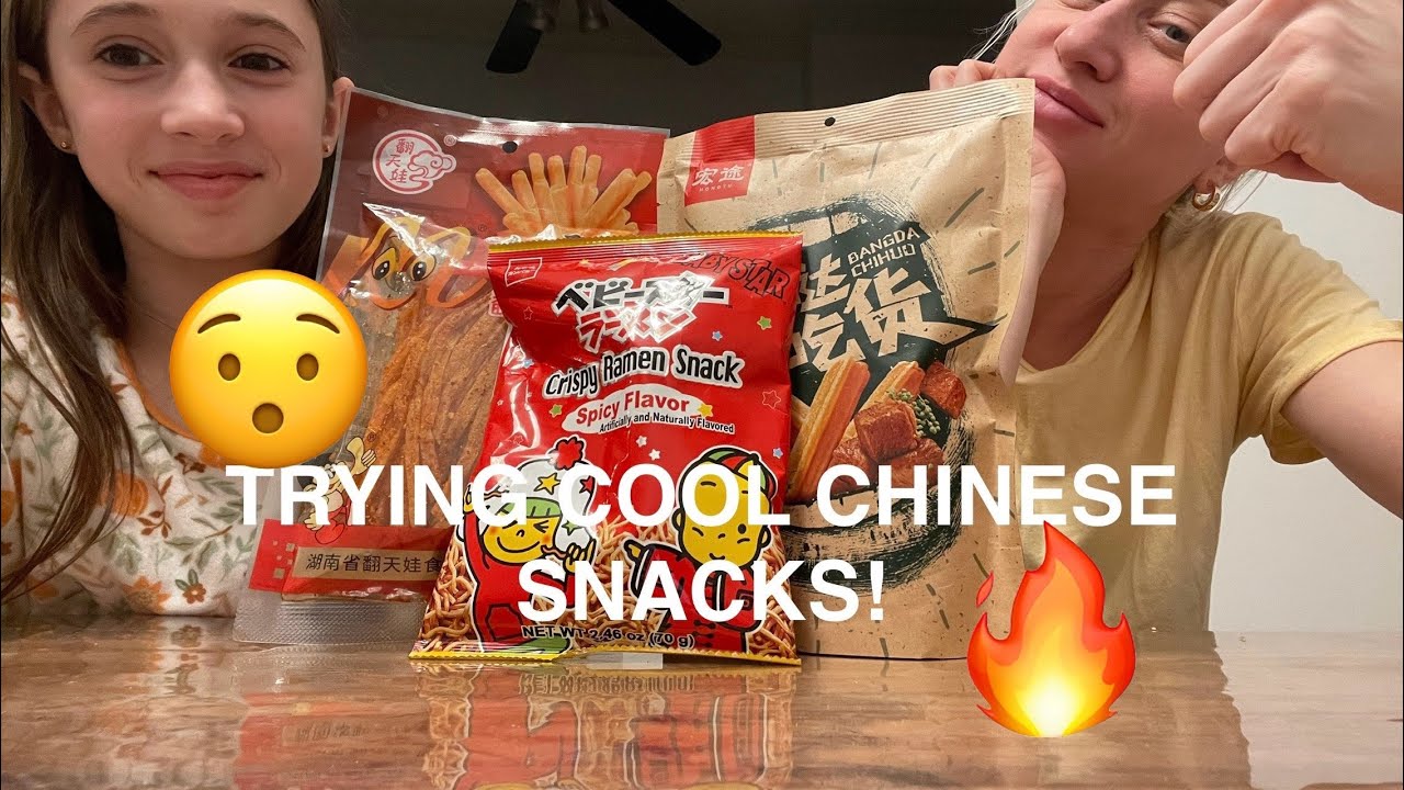 Today me and my mom will be trying cool unique Chinese snacks we got at the market!🔥🤔😦