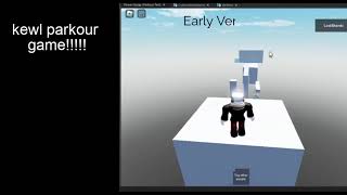 Video thumbnail of "New Parkour Game!? - ROBLOX Devlog #1"