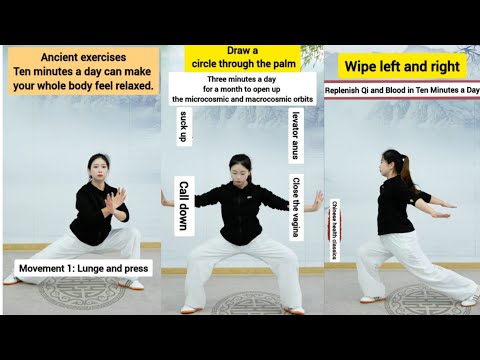 3-Minute Full-Body Taichi with 3 Beginner Moves | Replenish Qi and Blood in Ten Minutes a Day