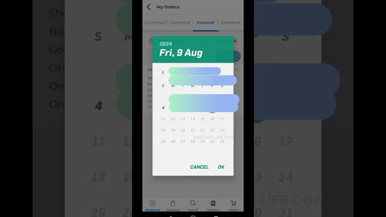 VESTIGE APP GUIDE TO DOWNLOAD PDF INVOICE 