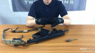 SL001 TwinFalcons Two Point Weapon Rifle Sling Set Up Instruction